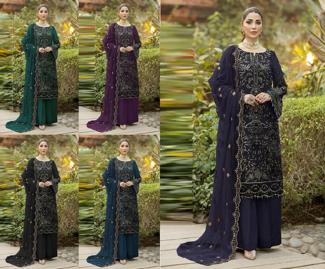 Mah E Rooh 4107 Dark Color Embroidery Wedding Salwar Suit